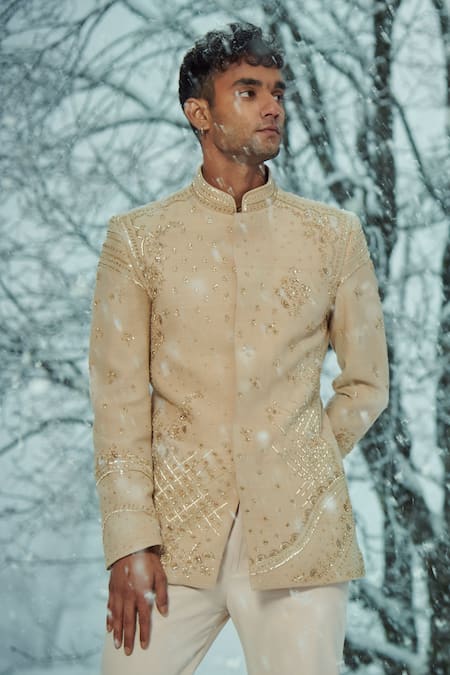 Sahil Kochhar Asad Applique Embroidered Bandhgala 