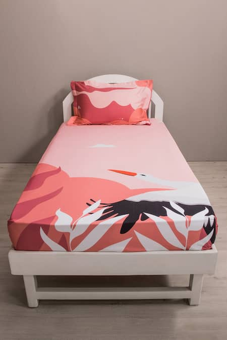 Kyoona The Storks Journey Cotton Bedsheet Set 