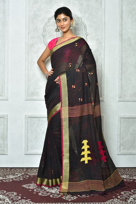 Samyukta Singhania Geometric Woven Saree 