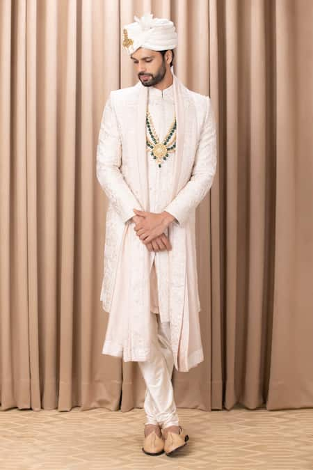 Ankit V Kapoor Zahid Thread Embroidered Sherwani Set 