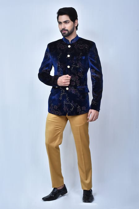 Arihant Rai Sinha Floral Print Bandhgala Set 