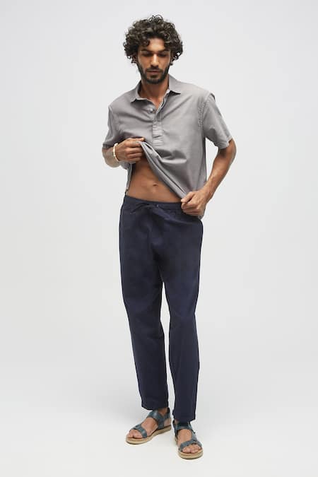 Terra Luna Organic Handloom Solid Drawstring Pant 