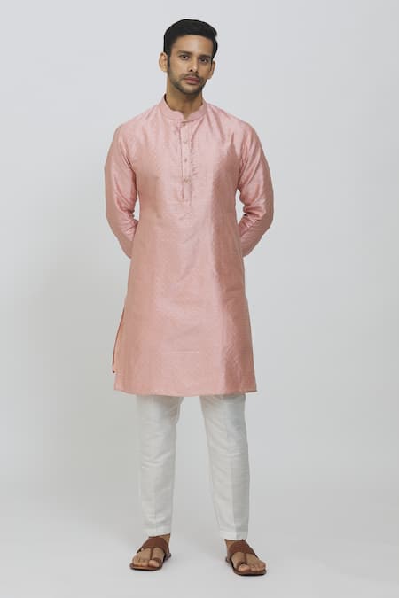 RNG Safawala Thread & Sequin Embroidered Kurta & Pant Set 