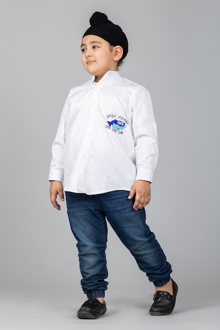 Darleen Kids Couture Embroidered Shirt 