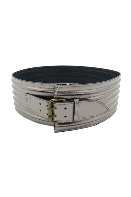 Trov Grey Ash Metallic Belt 