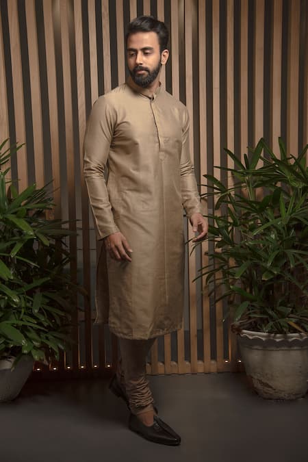 Darshika Menswear Cotton Silk Kurta Set 