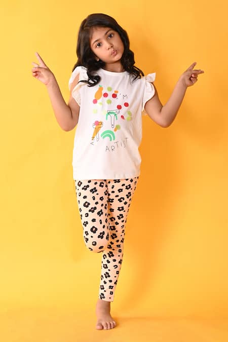 IRELIA Kids Girls 100% Cotton Fleece Lined Solid India | Ubuy