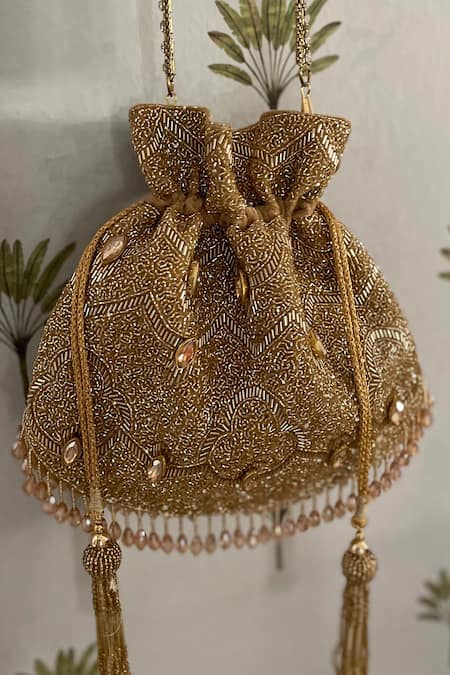 Bhavna Kumar Cutdana Embroidered Potli Bag 