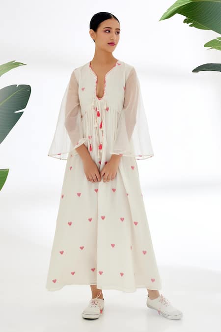 Nikasha Handwoven Heart Pattern Dress 