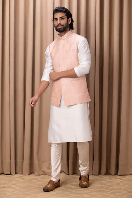 Ankit V Kapoor Fahad Embroidered Bundi & Kurta Set 