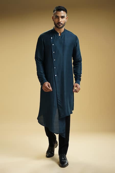 Buy Embroidered Nehru Jacket with Short Kurta and Trousers by QBIK MEN at  Ogaan Online Shopping Site