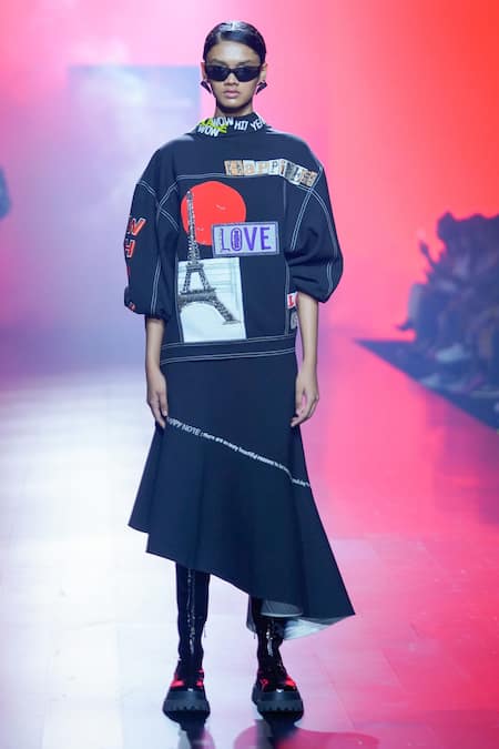 Shahin Mannan Asymmetric Skirt 