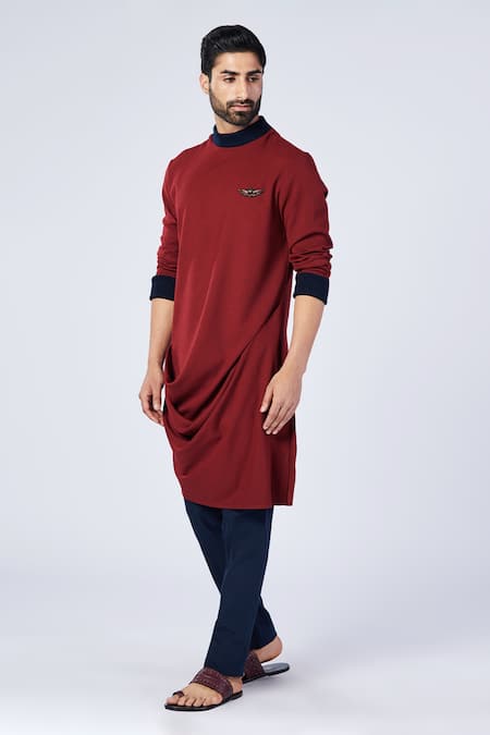 S&N by Shantnu Nikhil Draped Kurta 