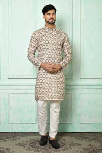 Buy Arihant Rai Sinha Multi Color Kurta Printed, Aligarh Pyjama Geometric And & Set at Aza Fashions Buy_Arihant Rai Sinha_Multi Color Kurta Printed, Aligarh Pyjama Geometric And & Set_at_Aza_Fashions