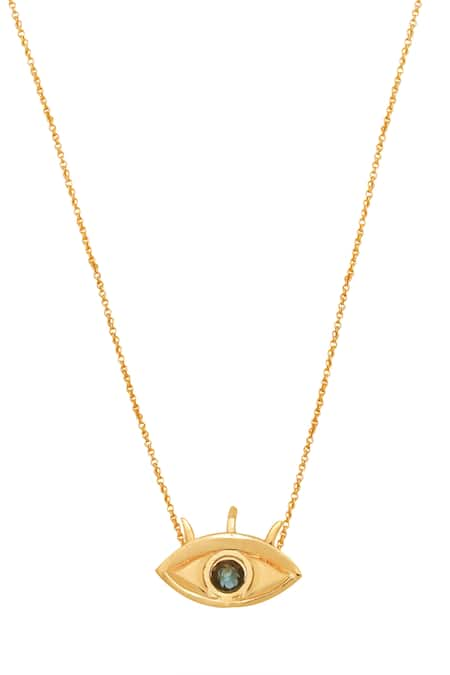 Esme by Aashna Dalmia Eye Stone Embellished Pendant 