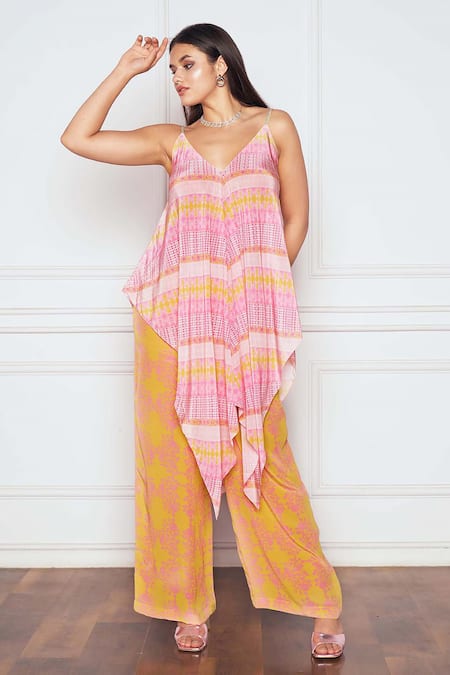 Sakshi Girri Abstract Print Tunic & Palazzo Set 