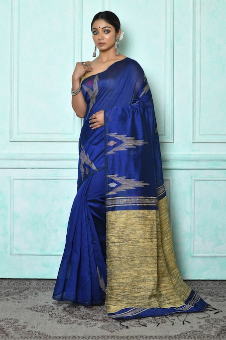 Samyukta Singhania Pattern Saree | Women, Sarees, Classic Sarees, Banarasi  Sarees, Pink, Geometric, Handloom Cotton