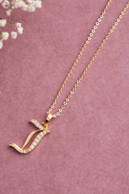 Versona | j initial necklace