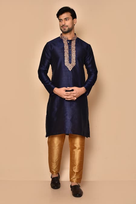 Aryavir Malhotra Mandarin Collar Kurta Set 