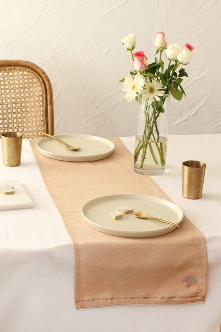 House This Pink 100 % Polyester Pankaj Runner