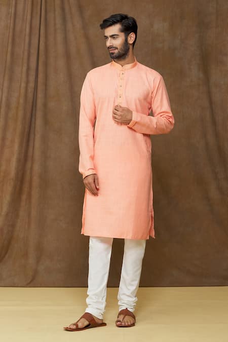 Samyukta Singhania Straight Linen Cotton Kurta Set 