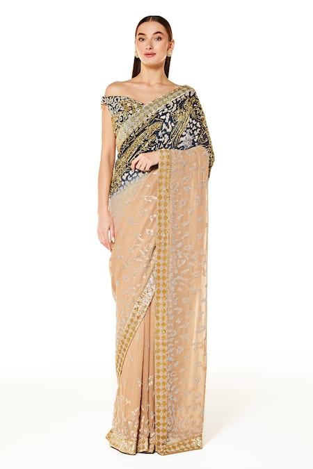 Rabani & Rakha Zaynab Shaded Saree With Blouse 