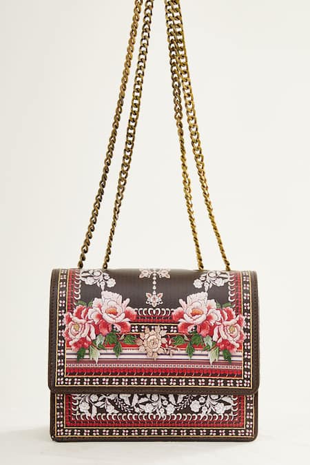 The Garnish Company Anzo Japanese Floral Print Sling Bag 
