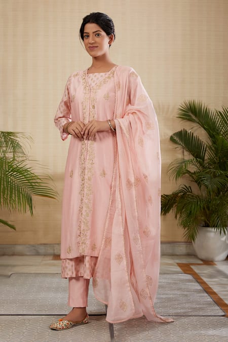 Kefi Collections Juhi Embroidered Jacket Kurta Set 