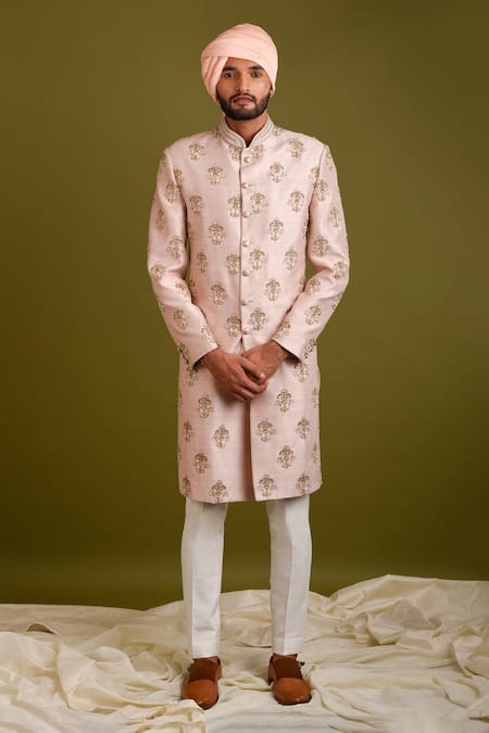 Chatenya Mittal Floral Bouquet Sherwani Set 