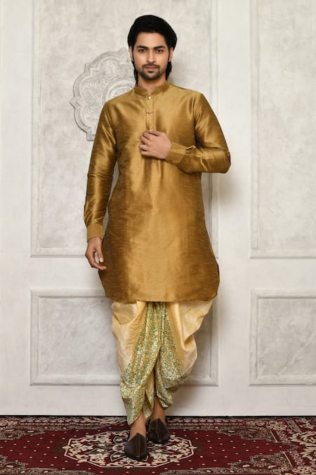 Arihant Rai Sinha Panelled Swirl Pattern Cowl Pant 