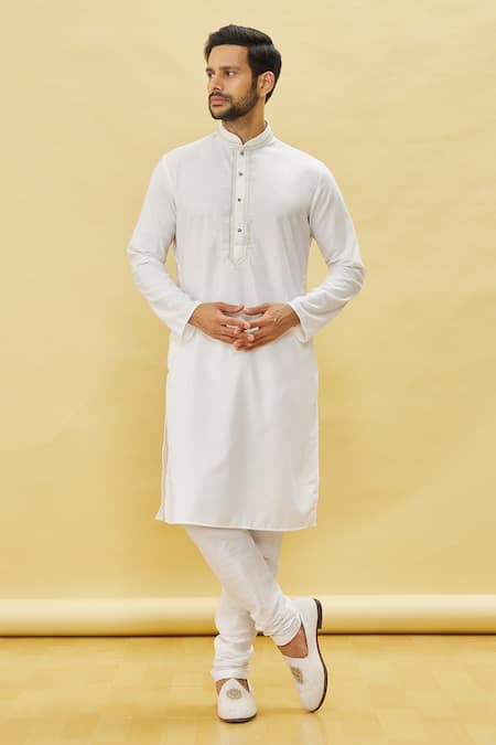 Samyukta Singhania Solid Straight Kurta Churidar Set 