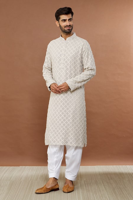 Aham-Vayam Nakkashi Embroidered Kurta & Patiala Set 