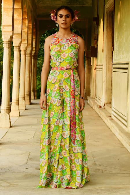 Swati Vijaivargie Chinar Sleeveless Jumpsuit 