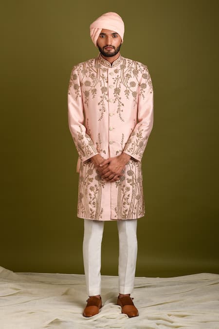 Chatenya Mittal Floral Garden Sherwani Set 