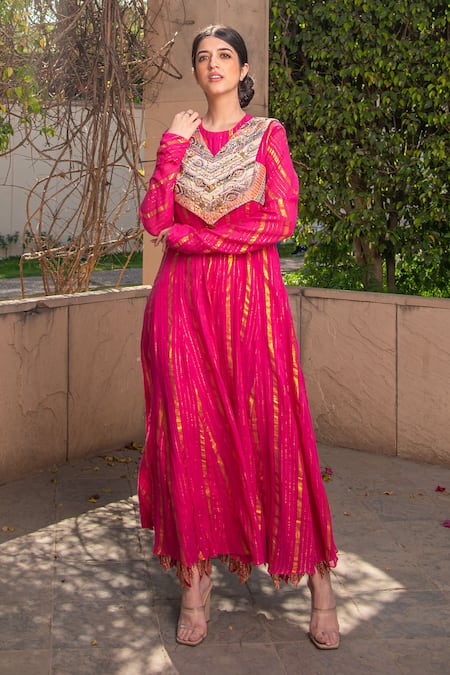 Soniya G Geometric Pattern Anarkali 