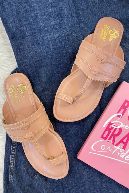 Essemm Bora Braided Kolhapuri Flats 