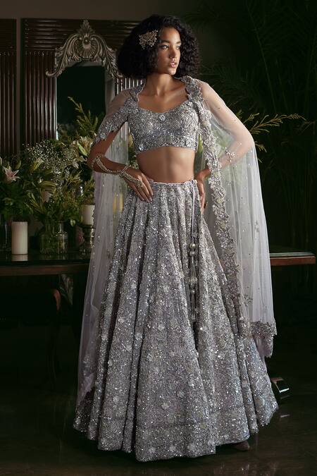 Buy online Floral Lehenga Choli With Dupatta from ethnic wear for Women by  Scakhi for ₹11050 at 66% off | 2024 Limeroad.com