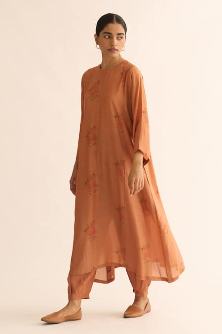 Dot Evani Printed A-Line Kurta & Pant Set 