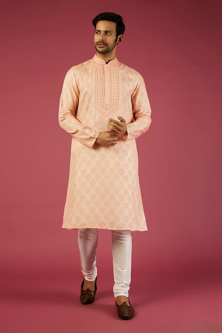 Krishna Mehta Garden Block Print Kurta Set 