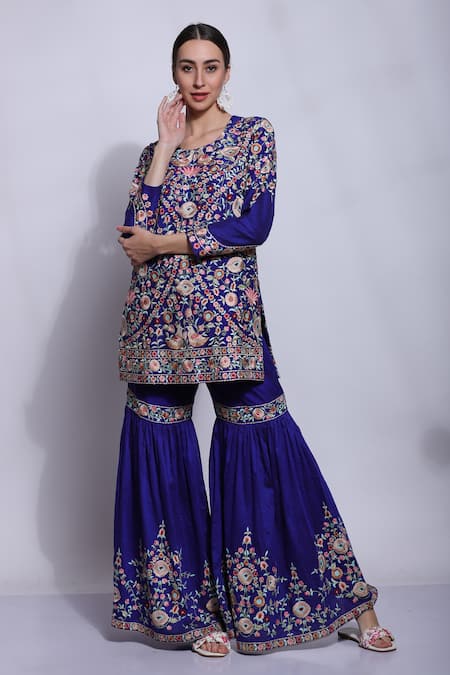 Sonali Gupta Embroidered Kurta & Sharara Set 