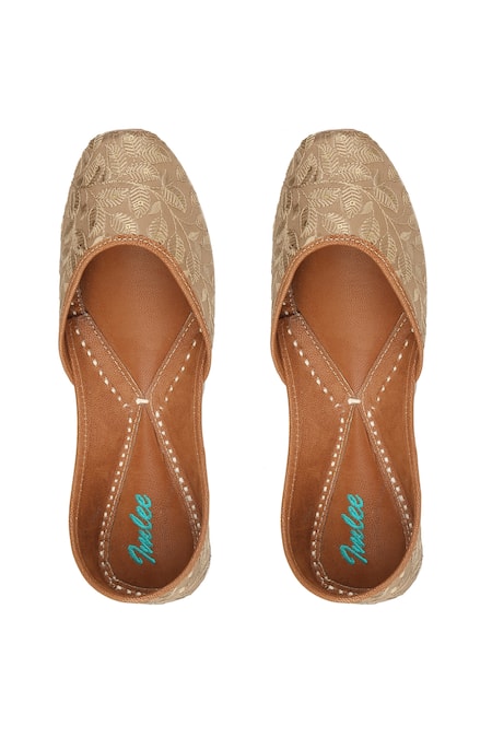 Imlee Jaipur Leaf Pattern Juttis 