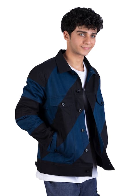 Buy Hunter Green Striped Sleeve Bomber Jacket For Men Online in India  -Beyoung