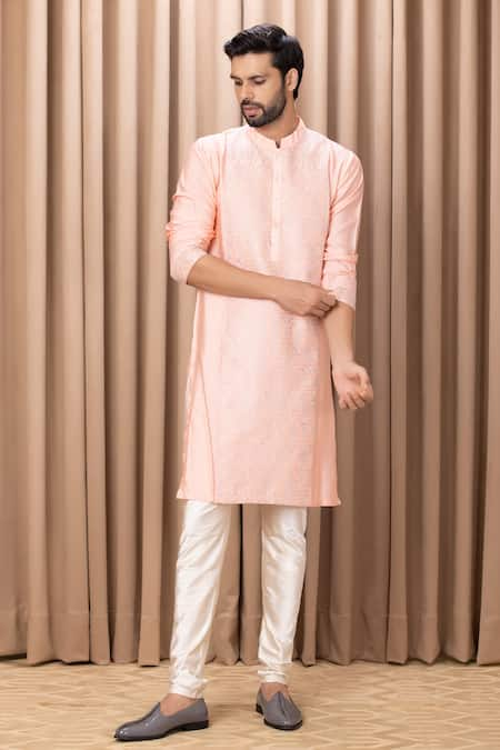 Ankit V Kapoor Fahad Straight Embroidered Kurta Set 