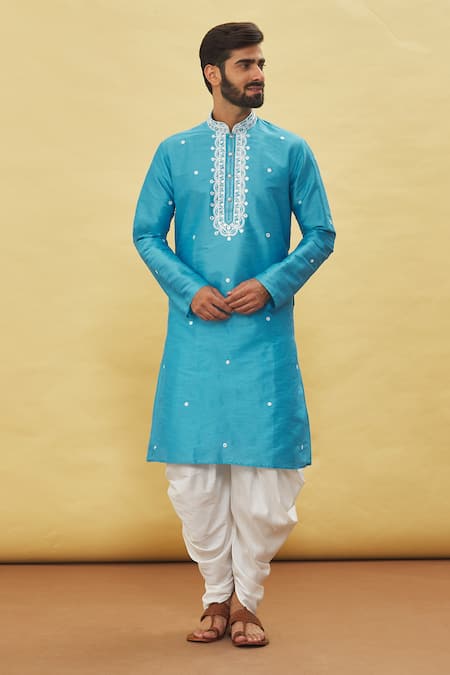 Arihant Rai Sinha Mirror Embroidered Kurta & Dhoti Pant Set 