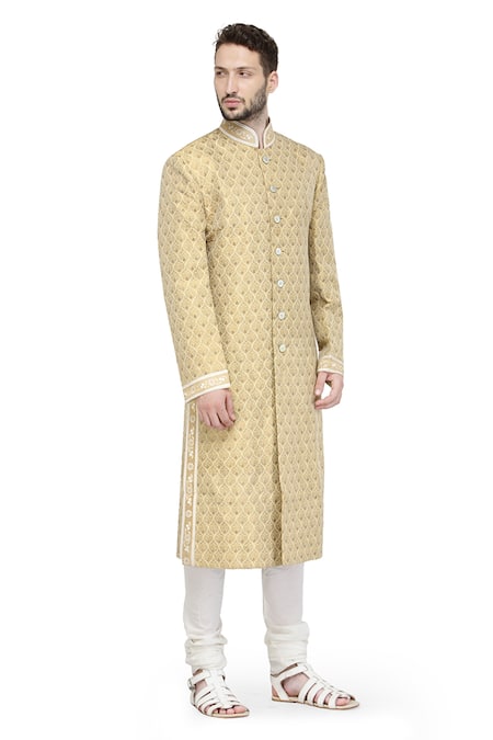 A!A By Abrar Ali Mandarin Collar Sherwani 