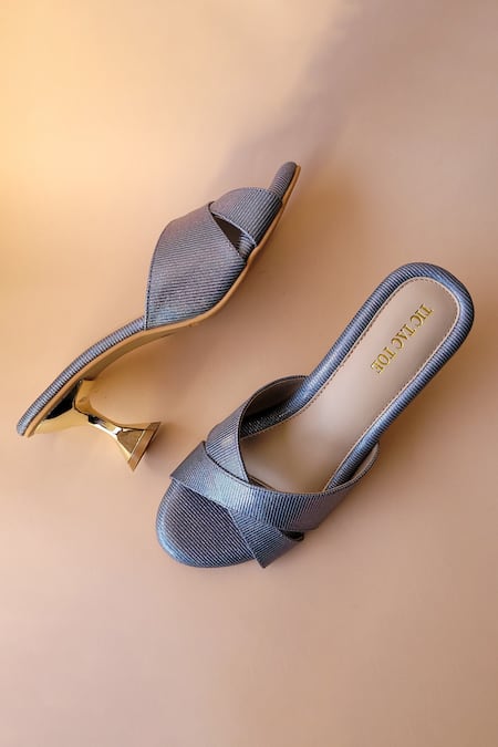 Buy online Women Textured Silver Slip On Ballerina from heels for Women by  Dollphin for ₹1399 at 60% off | 2024 Limeroad.com