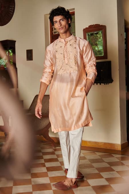 Seema Nanda Amrit Chanderi Silk Kurta Set 
