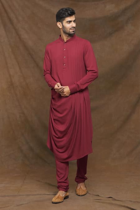 Arihant Rai Sinha Draped Solid Kurta Set 