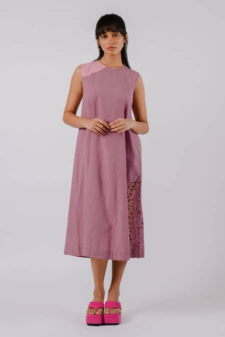 Tussah by Siddhi Shah Cotton Cutwork Dress 