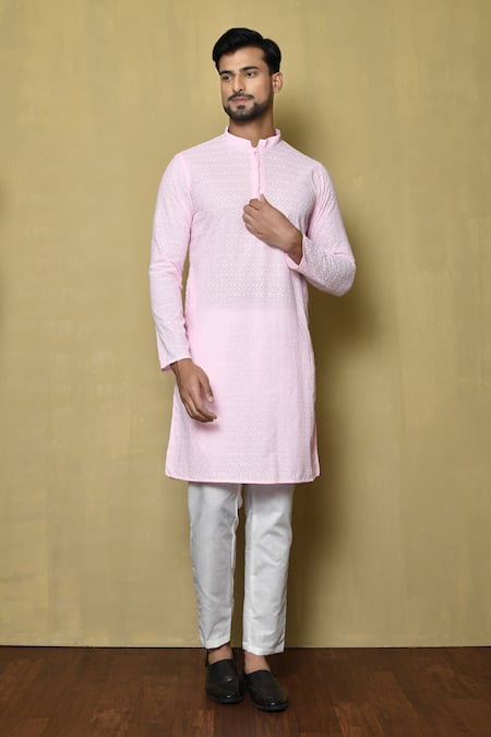 Aryavir Malhotra Full Sleeve Embroidered Kurta 